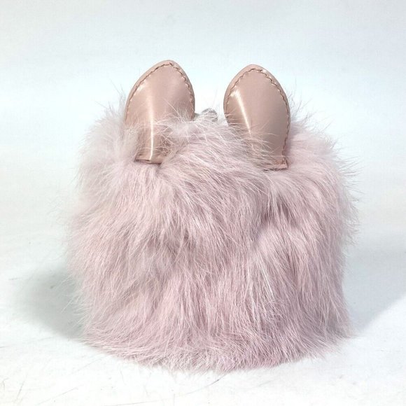 Dior COOKIE cookie dog dog animal Bag Charm carabiner Key Holder Leather pink - Picture 2 of 8